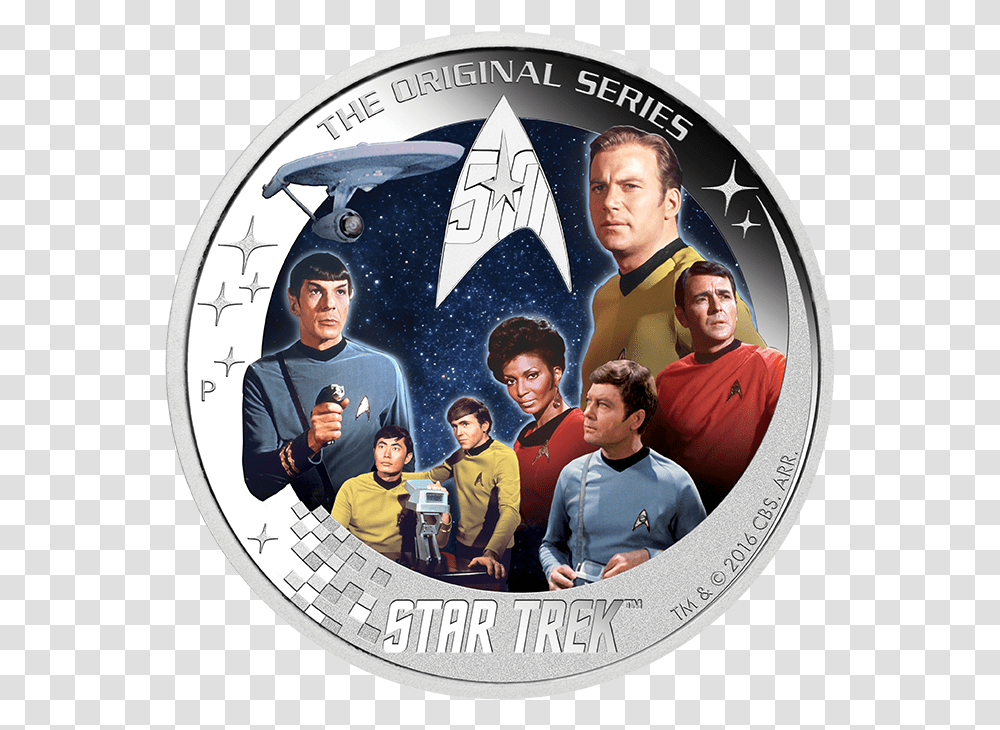 U S S Enterprise Ncc 1701 Crew Star Trek, Person, Human, Disk, Dvd Transparent Png