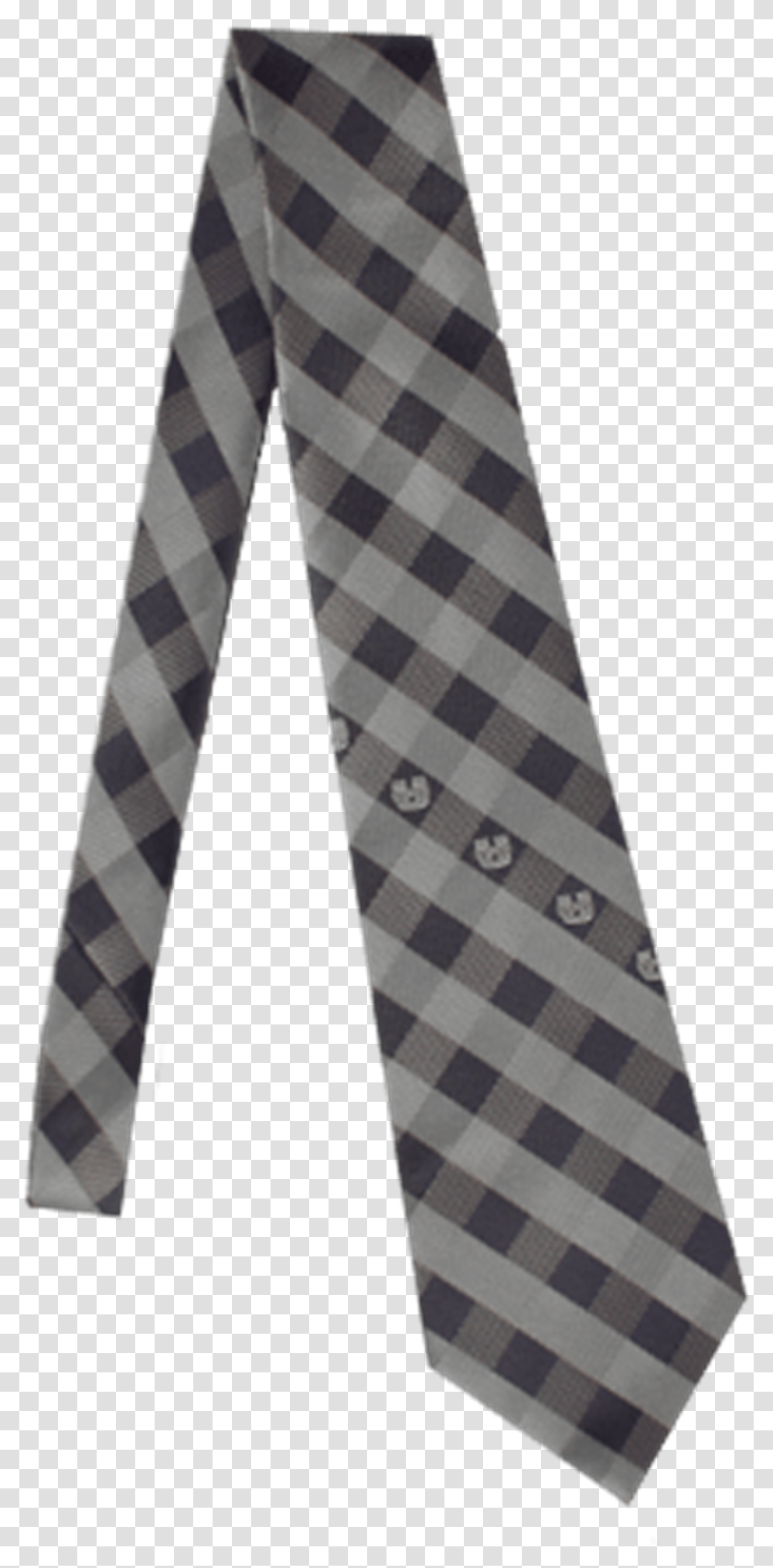 U State Checkered Tie Gray Amp Navy Plaid, Accessories, Accessory, Necktie, Bow Tie Transparent Png