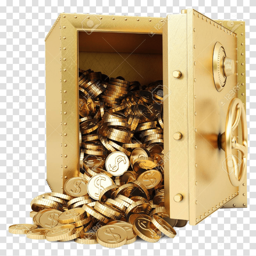 U, Treasure, Box, Coin, Money Transparent Png