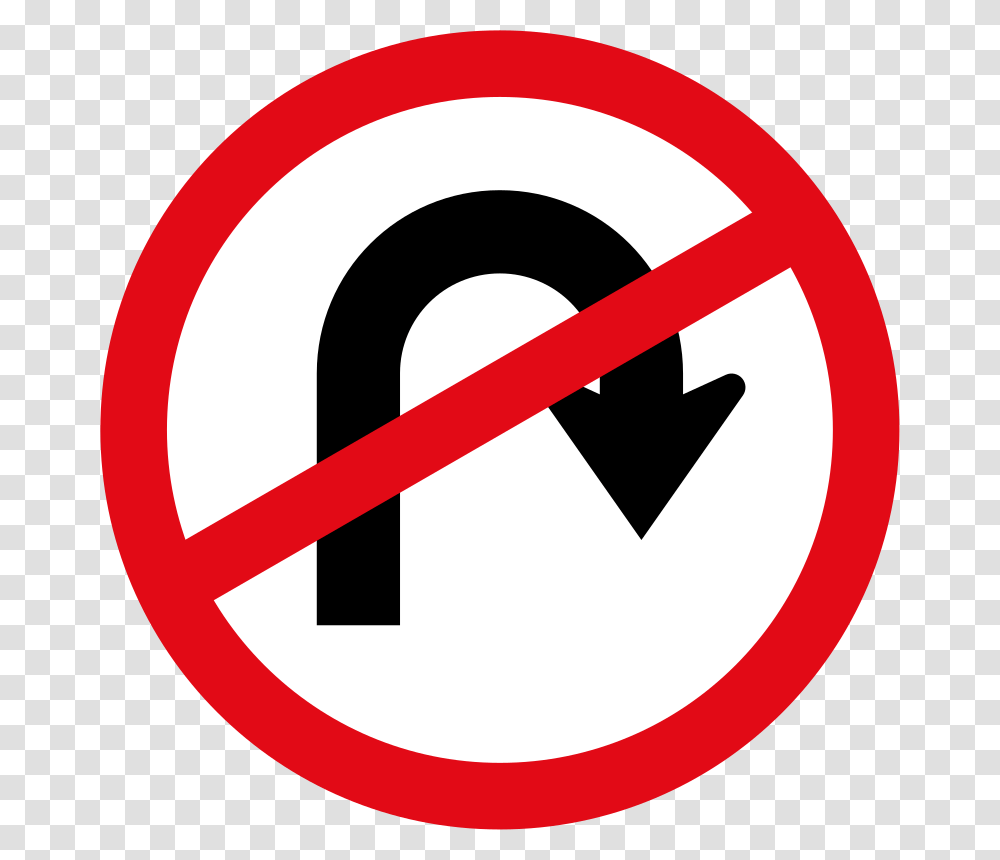U Turn Prohibited Sign U Turn Sign, Road Sign Transparent Png
