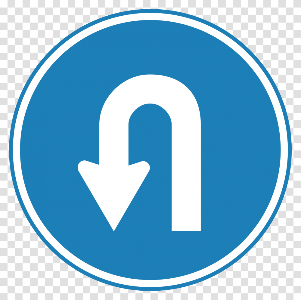 U Turn U Turn Road Sign, Logo, Trademark Transparent Png