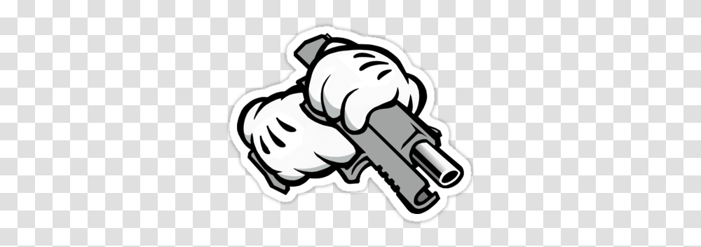 U2 Mickey Mouse Hand Gun, Fist, Bomb, Weapon, Weaponry Transparent Png