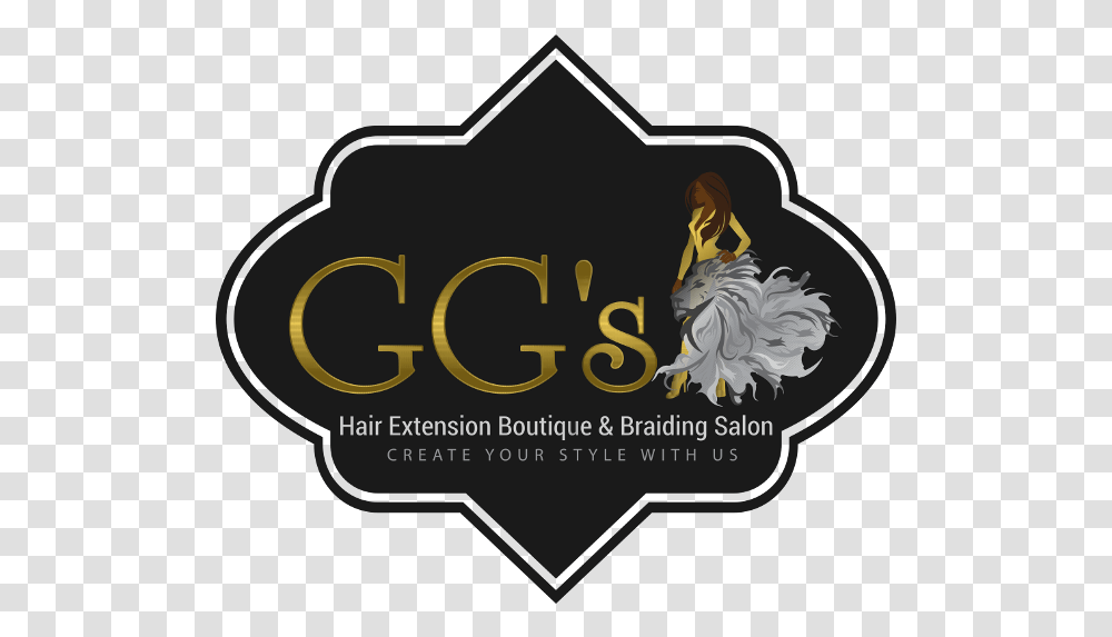 - Hair Extension Boutique & Braiding Salon Circle With Border, Label, Text, Logo, Symbol Transparent Png