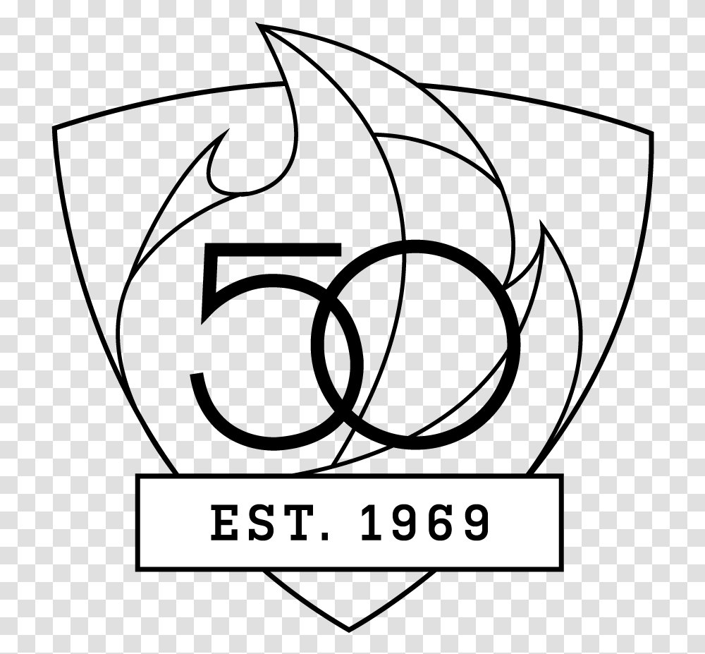 Uab 50th Logo Est 1969 Line Art, Number, Word Transparent Png