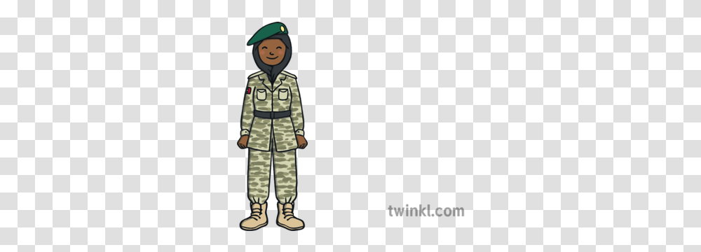 Uae Female Soldier Army Illustration Twinkl Chatting In Phone Call, Clothing, Apparel, Military Uniform, Person Transparent Png