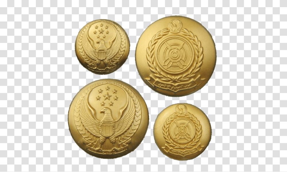 Uae Military Badges, Gold, Gold Medal, Trophy, Coin Transparent Png