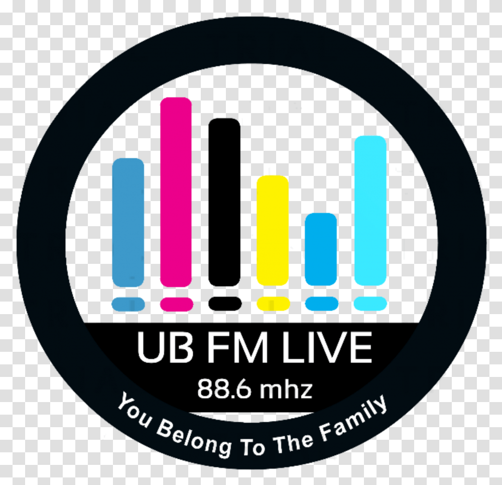 Ub Fm Live Stream Circle, Label, Text, Logo, Symbol Transparent Png