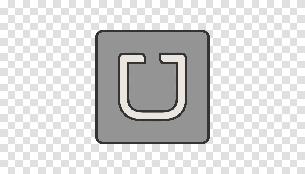 Uber Icon Free Of Social Media Logos Ii Filled Line, Number, Alphabet Transparent Png