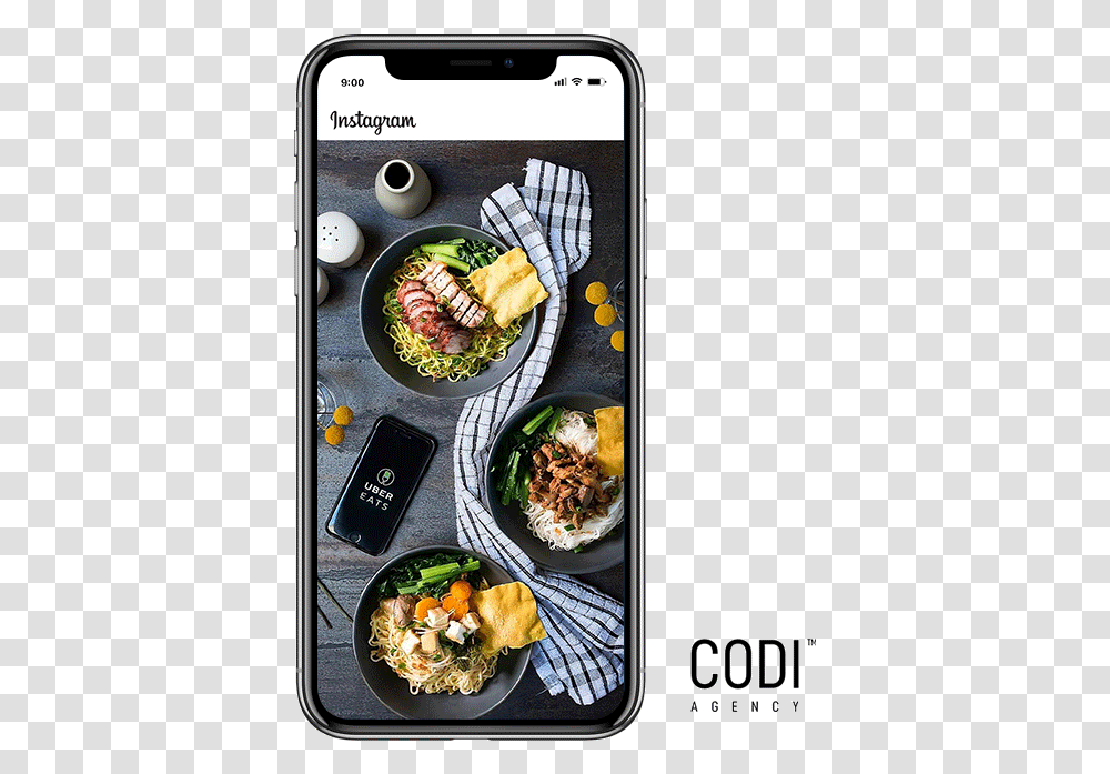 Ubereats Phone2 Side Dish, Mobile Phone, Electronics, Meal, Food Transparent Png