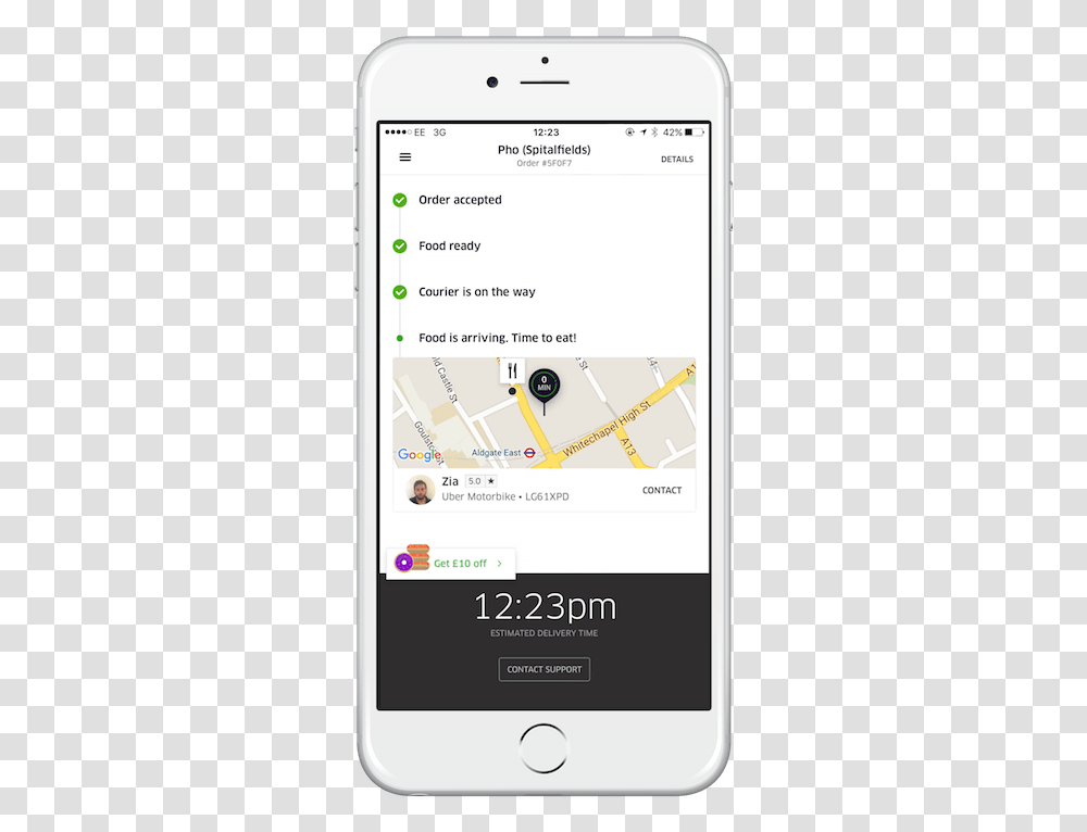 Ubereats Uber Eats Your Food Has Arrived, Mobile Phone, Electronics, Cell Phone, GPS Transparent Png