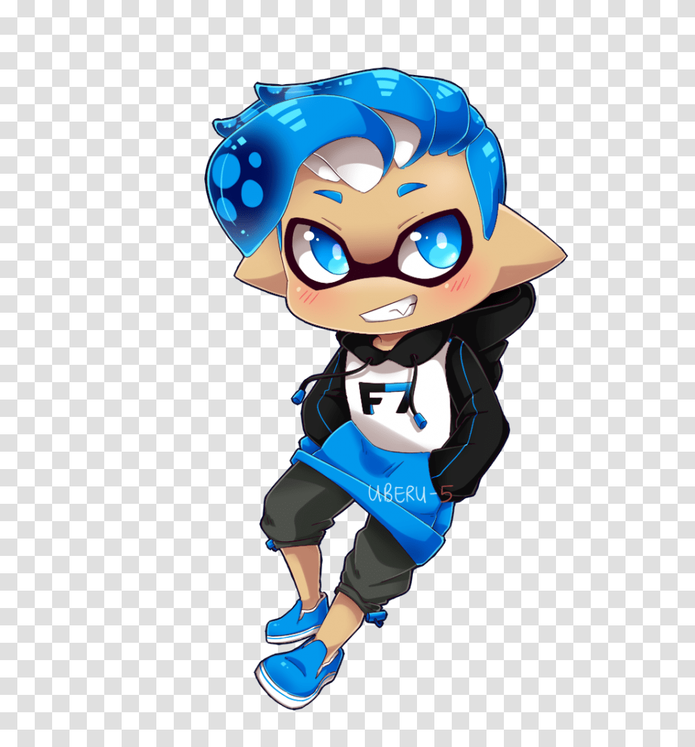 Uberu On Twitter Splatoon Chibi Commission Thank You, Outdoors, Person, Human Transparent Png
