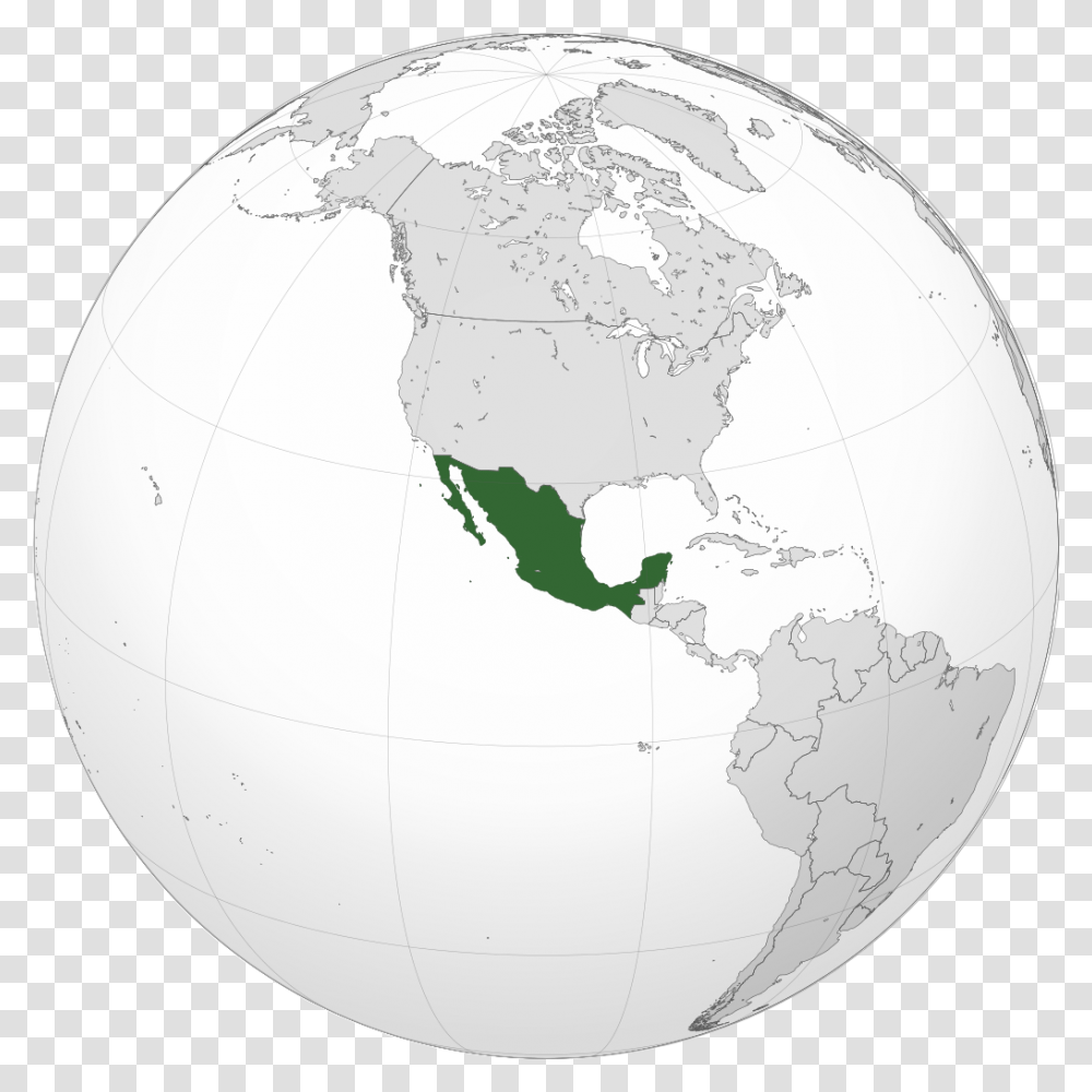 Ubicacin De Mxico Mexico Map In The World, Soccer Ball, Football, Team Sport, Sports Transparent Png