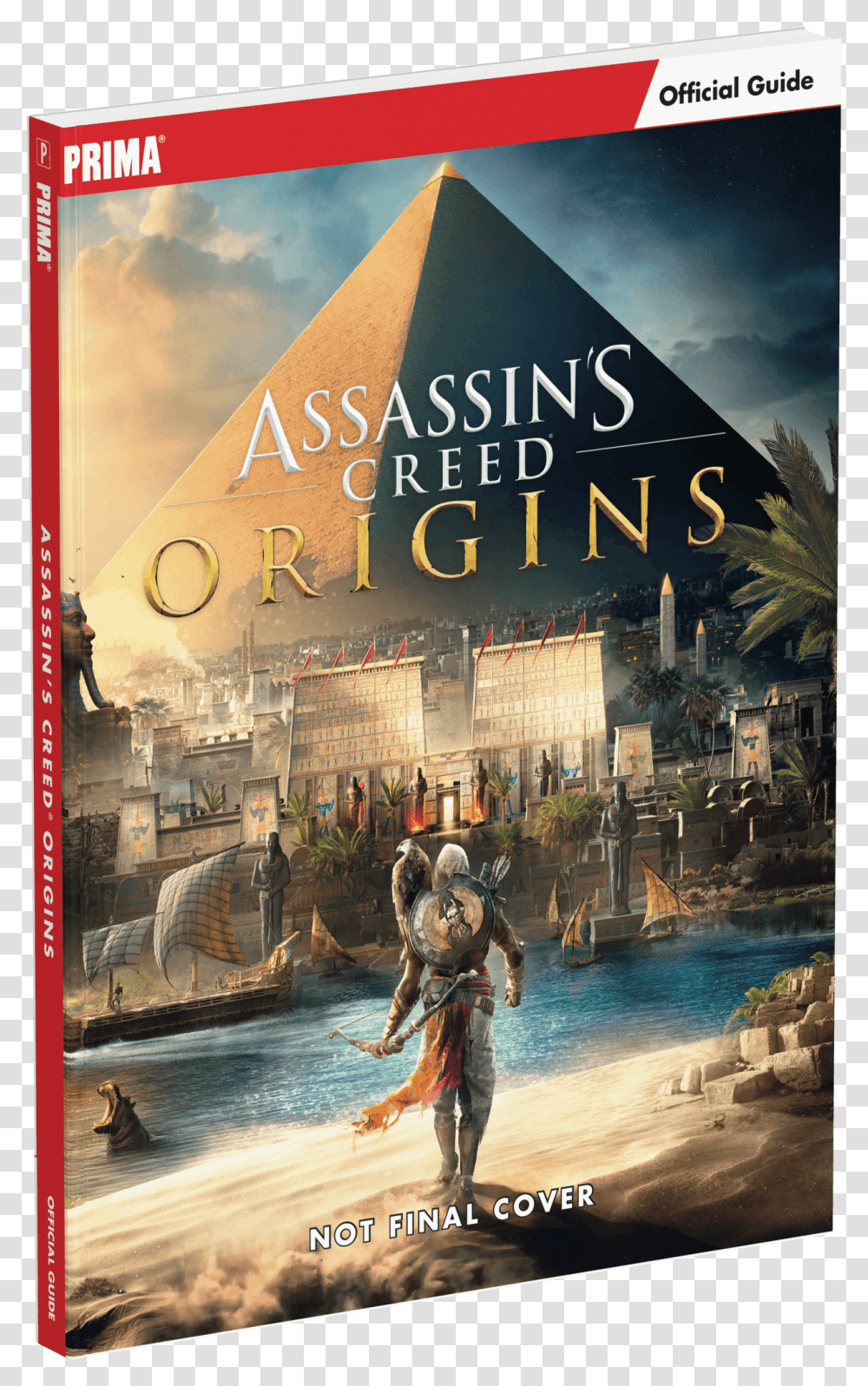 Ubisoft Assassin's Creed Origins Official Guide Assassin's Creed Origins Strategy Guide, Person, Poster, Advertisement, Book Transparent Png