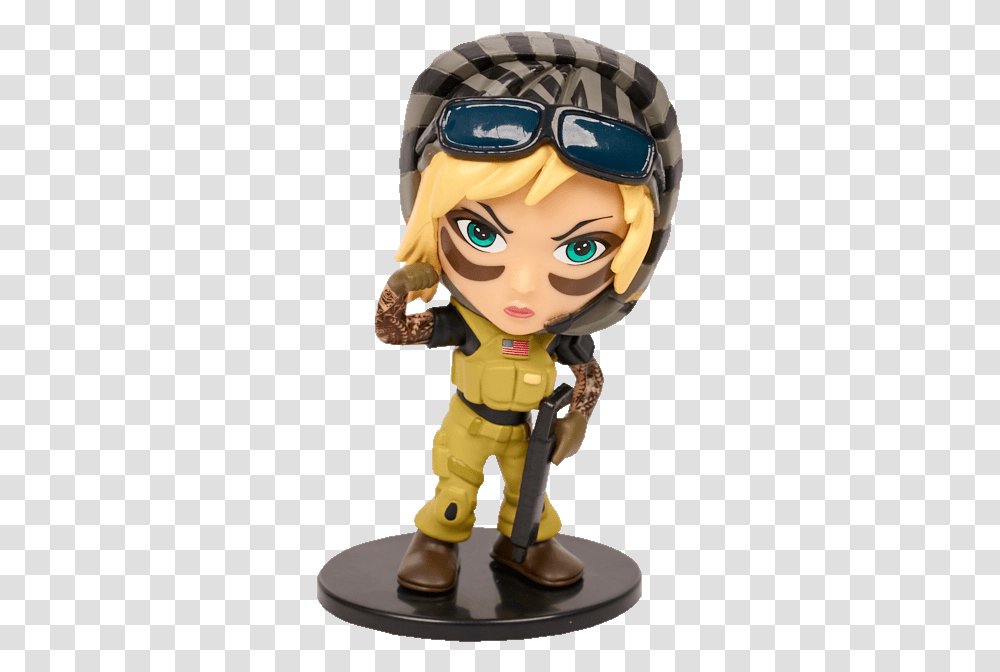 Ubisoft Rainbow Six Siege Valkyrie Chibi New In Box Figurine, Sunglasses, Accessories, Accessory, Toy Transparent Png