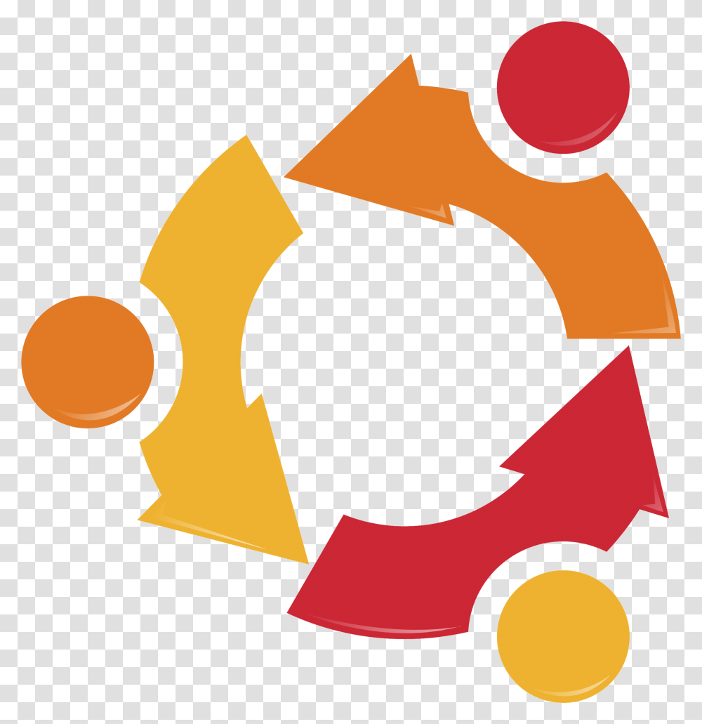 Ubuntu Recycling Logo Ubuntu Linux, Symbol, Recycling Symbol, Axe, Tool Transparent Png