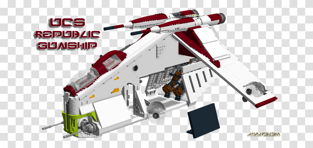 Ucs Rgs 1 Ucs Republic Gunship, Transportation, Vehicle, Aircraft, Airplane Transparent Png