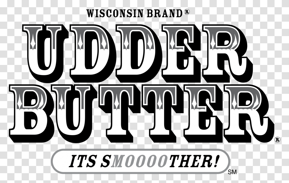 Udder Butter Logo Calligraphy, Alphabet, Label, Number Transparent Png