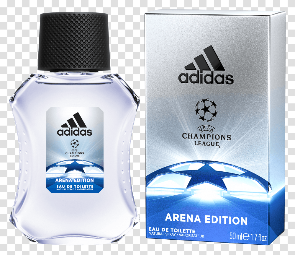 Uefa Champions League Arena Edition Eau De Toilette Adidas Champions League Perfume, Bottle, Cosmetics, Aftershave Transparent Png
