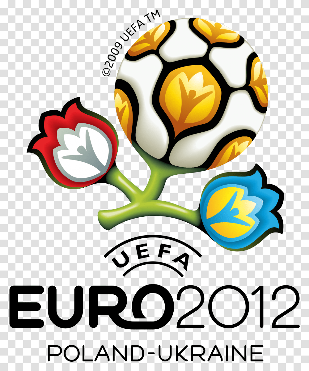 Uefa Euro 2012 Poland Ukraine Logo Uefa Euro 2012 Logo, Plant, Graphics, Art, Flower Transparent Png