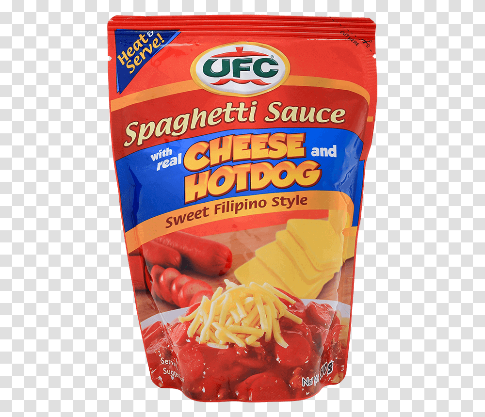 Ufc Spaghetti Sauce Cheese Hotdog Tomato Sauce, Plant, Food, Vegetable, Produce Transparent Png