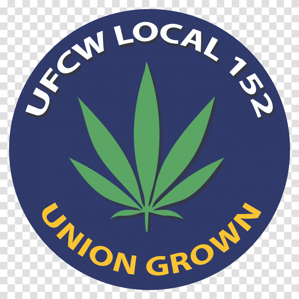 Ufcw Local 152 Cannabis Logo Prohibido Fumar, Plant, Vegetation, Label Transparent Png