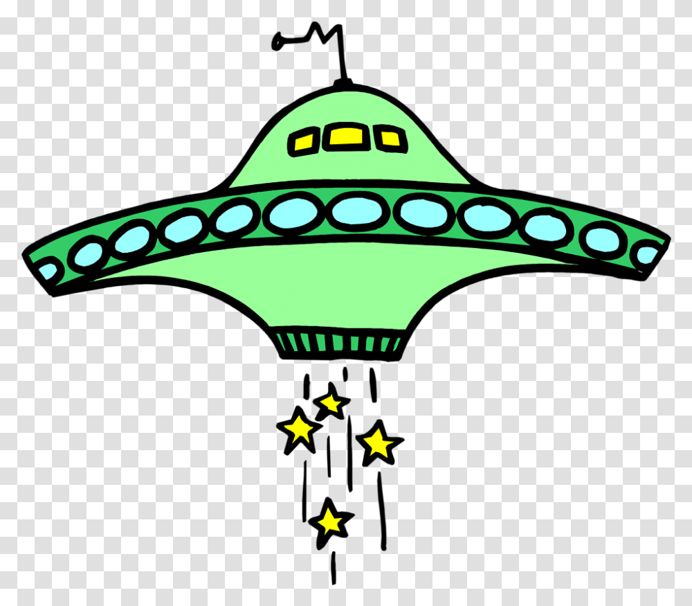 Ufo Clipart Clear Background Background Sci Fi Clipart, Clothing, Sombrero, Hat, Transportation Transparent Png
