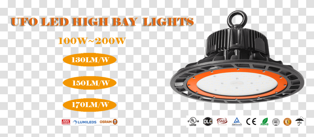 Ufo Led High Bay Lights Lighting, Spoke, Machine, Wheel, Gear Transparent Png