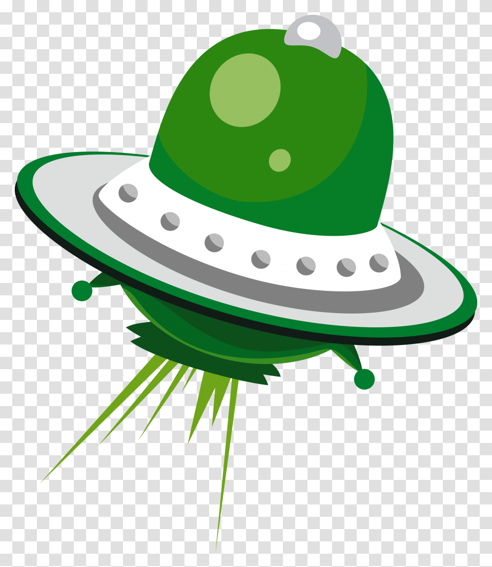 Ufo Unidentified Flying Object, Apparel, Sun Hat, Green Transparent Png