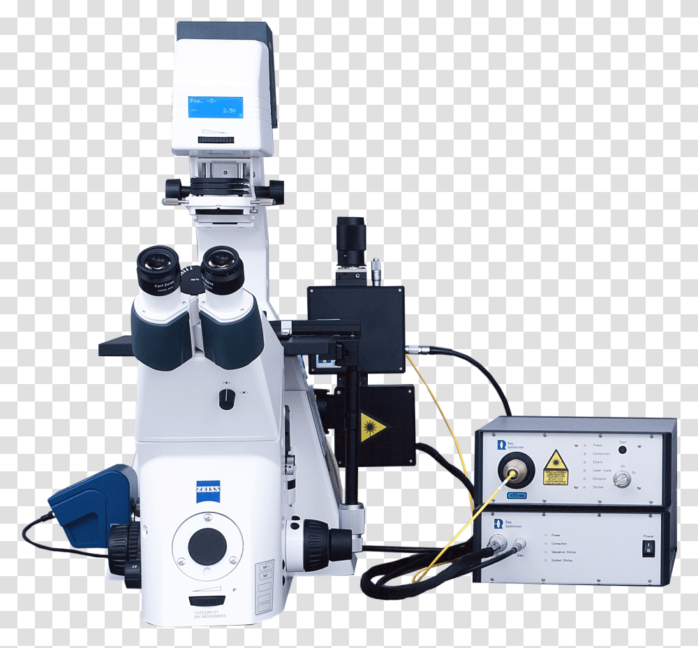 Uga 42 Geo Zeiss Observer Machine Tool, Microscope, Robot, Tabletop, Furniture Transparent Png