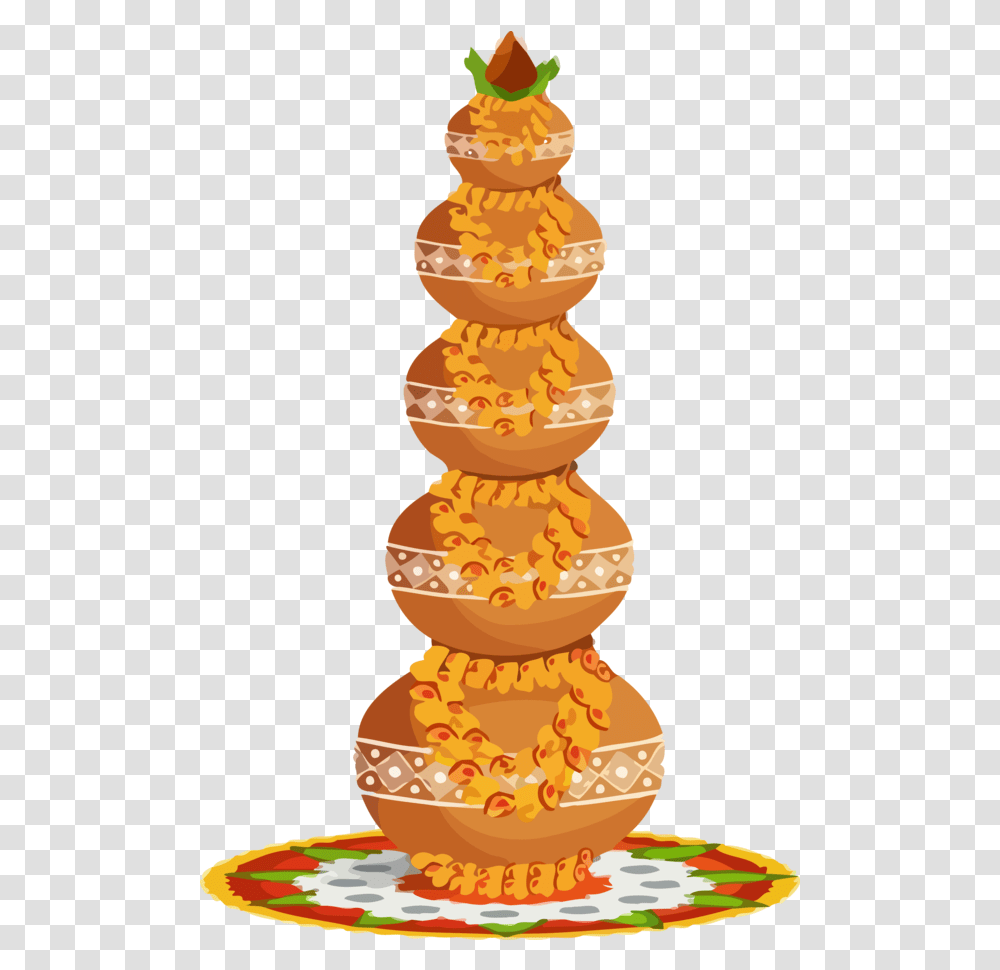 Ugadi Yellow Christmas Decoration Food For Happy Ugadi, Dessert, Cake, Cream, Creme Transparent Png