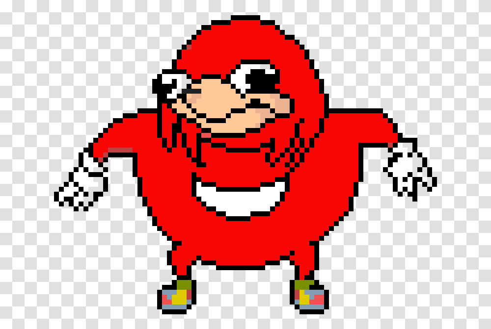 Ugandan Knuckles Pixel Uganda Knuckles Meme, Pac Man, Super Mario Transparent Png
