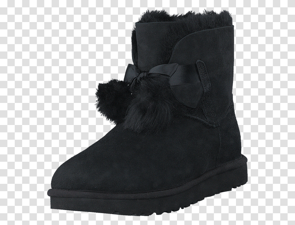Ugg Gita Black Skor Kngor Amp Boots Frskinnsstvlar Ugg Gita Black, Apparel, Footwear, Shoe Transparent Png