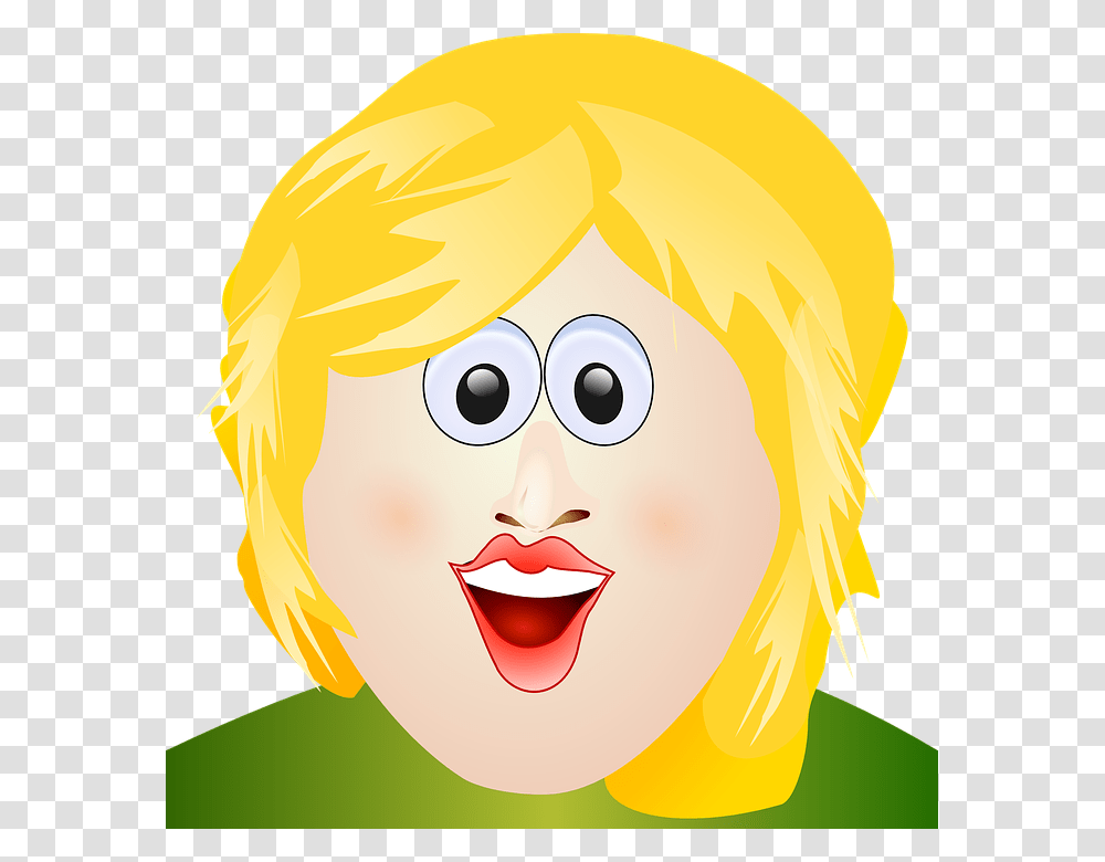 Ugly Blonde Girl Cartoon, Head, Face, Helmet Transparent Png