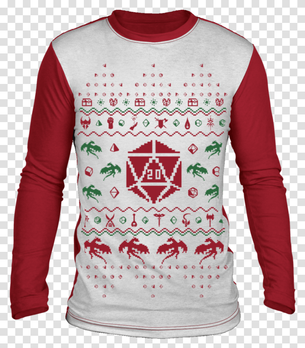 Ugly Christmas D20 Ugly Christmas Sweaters For Kids, Sleeve, Clothing, Apparel, Long Sleeve Transparent Png