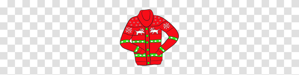 Ugly Christmas Sweater Clip Art Fun For Christmas Halloween, Apparel, Coat, Jacket Transparent Png