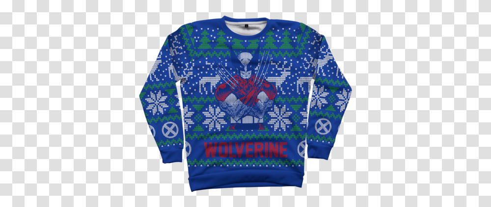Ugly Christmas Sweater Collection Ugly Christmas Sweater Xmen, Clothing, Apparel, Sweatshirt Transparent Png