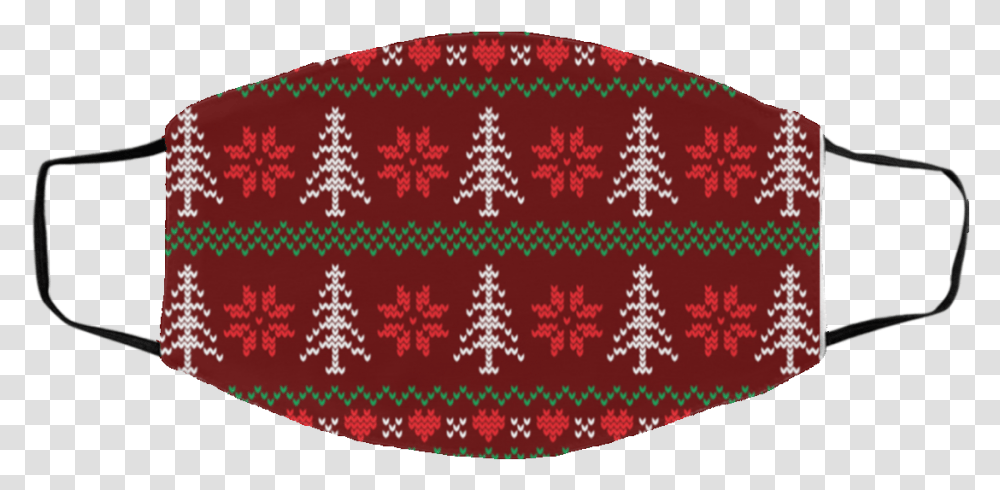 Ugly Christmas Sweater Covid Christmas 2020 Face Mask Decorative, Rug, Pattern, Ornament, Embroidery Transparent Png