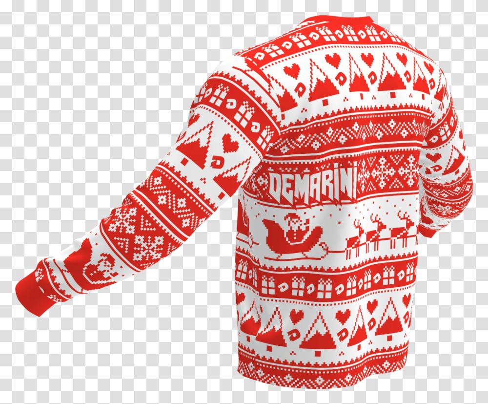 Ugly Christmas Sweater Demarini Long Sleeve, Clothing, Apparel, Shirt, Pattern Transparent Png