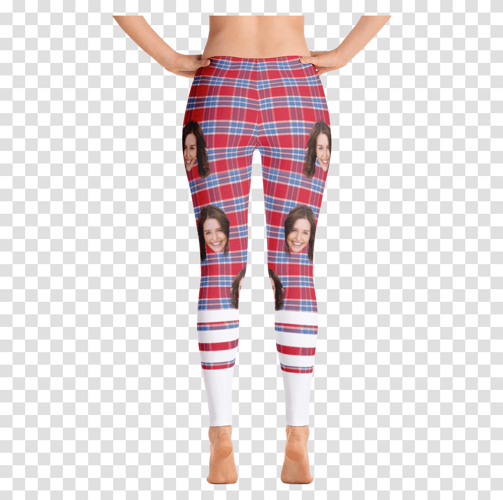 Ugly Leggings With Faces Blue Checker Leggings, Apparel, Pants, Person Transparent Png