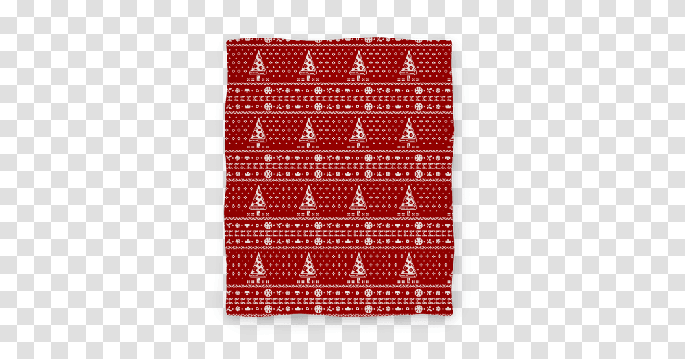 Ugly Pizza Christmas Pattern Blanket Paper, Rug, Tapestry, Art, Ornament Transparent Png