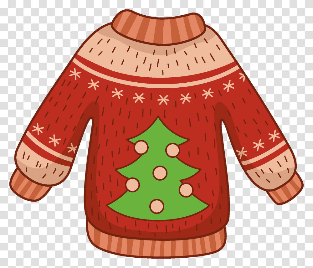 Ugly Sweater Clipart Free Download Creazilla Christmas Tree, Plant, Ornament, Clothing, Apparel Transparent Png