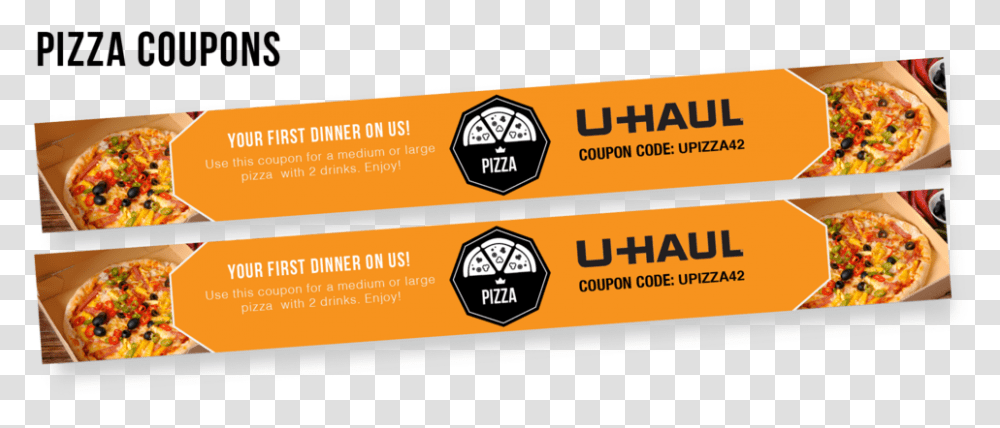 Uhaul Uhaul Truck, Label, Pizza, Food Transparent Png