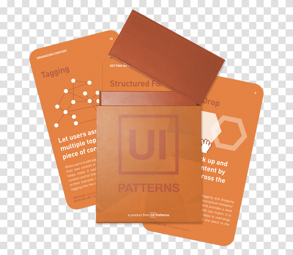 Ui Design Patterns Cards, Box, Paper, Advertisement Transparent Png