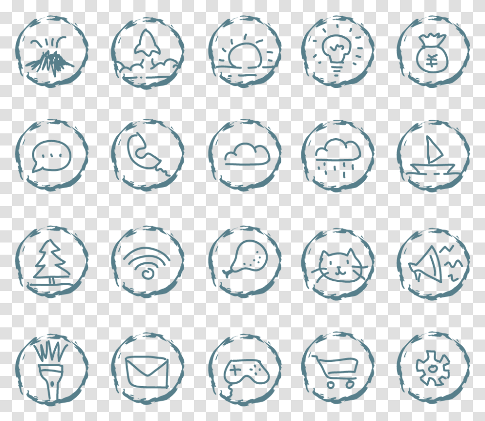 Ui Design Small Icons Hand Drawn And Vector Image Icon, Label, Rug Transparent Png