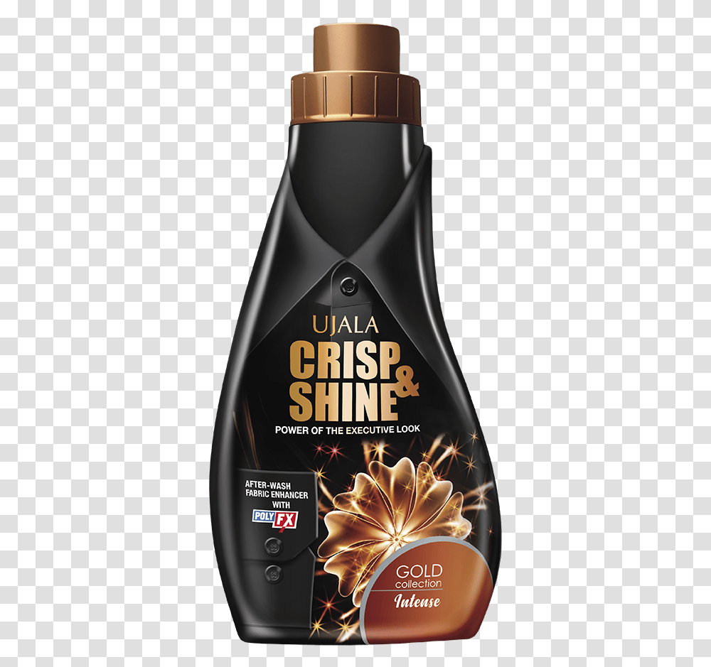 Ujala Crisp & Shine Gold Intense 500 Ml Ujala Crisp And Shine Intense, Bottle, Label, Text, Mobile Phone Transparent Png
