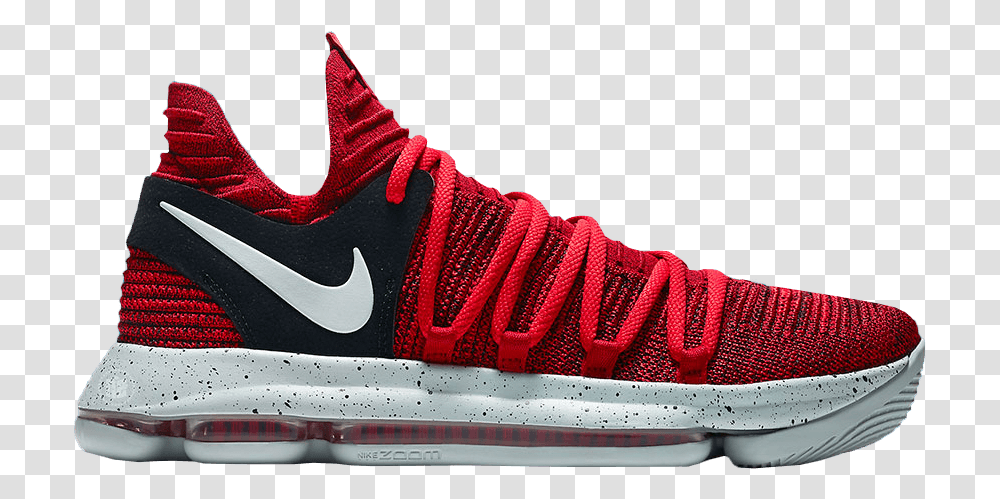 Uk Availability E2150 Nike Kevin Durant 10 Red Nike Shoes Kd Red, Apparel, Footwear, Running Shoe Transparent Png