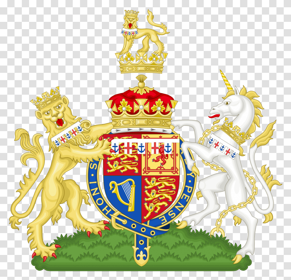 Uk Coat Of Arms Royal Coat Of Arms, Logo, Trademark, Emblem Transparent Png