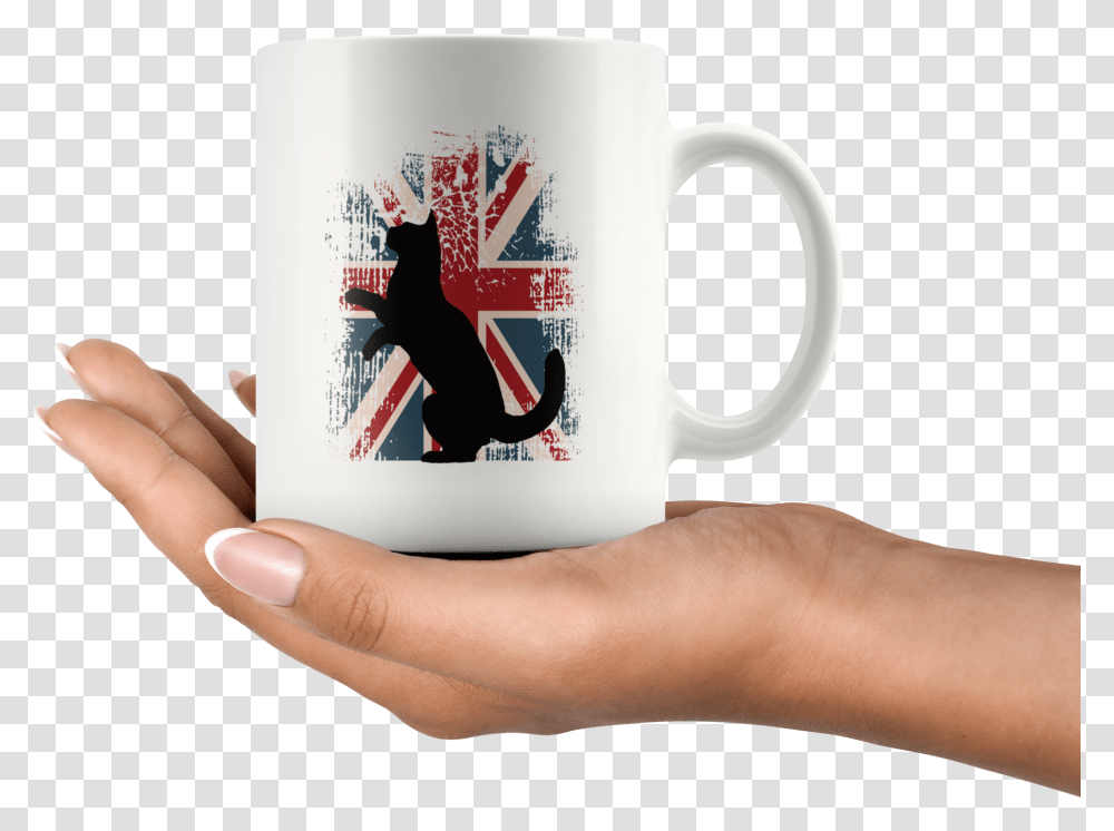 Uk Flag, Coffee Cup, Person, Human, Hand Transparent Png