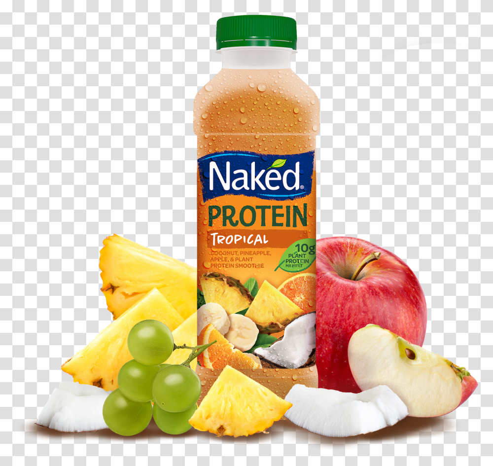 Uk Product Machine Tropcial Hug Naked Protein Tropical Smoothie, Plant, Food, Juice, Beverage Transparent Png