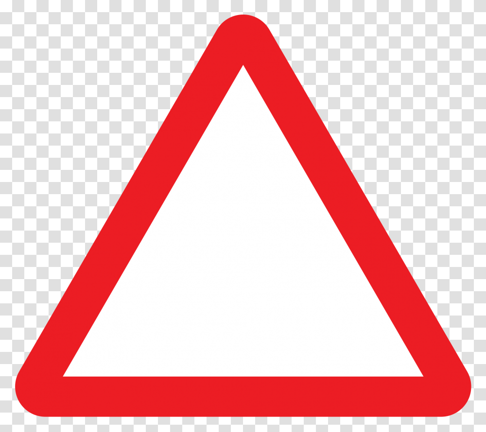 Uk Traffic Sign, Triangle, Road Sign Transparent Png